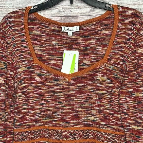 Sam Edelman Y2K Vibes Cathy Striped Pullover Cozy Soft Sweater Size Large New - Picture 7 of 11